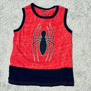 Marvel Spiderman  Boys Red & Black Tank/Muscle Tee Size S(4)